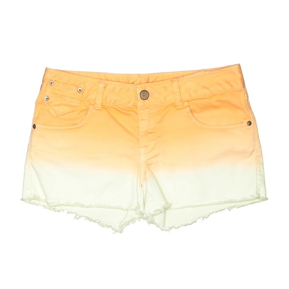 American Rag Pants - American Rag Orange and Cream Jean Shorts
